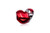 Pandora Metallic Red Christmas Heart Charm 792336C01 Pandora Metallic Red Christmas Heart Charm 792336C01