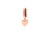 PANDORA Reflexions dangling heart clip charm in PANDORA Rose 787643 PANDORA Reflexions dangling heart clip charm in PANDORA Rose 787643
