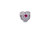 PANDORA In My Heart Charm - Clear CZ & Synthetic Ruby - 791168SRU PANDORA In My Heart Charm - Clear CZ & Synthetic Ruby - 791168SRU