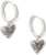 Kendra Scott Ari Heart Huggie Earrings Rhodium Platinum Drusy 4217710125 Kendra Scott Ari Heart Huggie Earrings Rhodium Platinum Drusy 4217710125