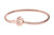 Pandora Moments Sparkling Crown O Snake Chain Bracelet 14k rose gold plating 589046C01-20