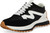 Steve Madden Campo Womens Lace-Up Sneaker - Black / White