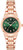 Anne Klein Rose Gold-Tone Green Dial Easy Reader Ladies Watch 10/5490GNRG