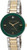 Anne Klein Gold-Tone Stainless Steel Green Dial Ladies Watch AK/1363GNTT
