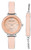 Anne Klein Pink Ladies Watch and Bracelet AK-3621PKST AK/3621PKST
