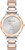 Anne Klein Two-Tone Silver and Rose Gold Facetted Crystal Diamond Accent Ladies Watch AK/3967SVRT