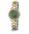 Guess Crystal Bezel Green Dial Two-Tone Ladies Watch GW0686L2