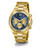 Guess Equity Multi-function Blue Dial Gold Tone Mens Watch GW0703G6