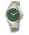 Guess Multi-function Green Dial Two-Tone Mens Watch GW0798G3