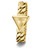 Guess Triangle Logo Cowboy Chain Gold Tone Ladies Watch GW0859L2 Guess Triangle Logo Cowboy Chain Gold Tone Ladies Watch GW0859L2