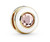 Pandora White Circle Clip Charm 768715C02