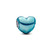 Pandora Metallic Sky Blue Heart Charm 793337C06
