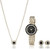 Armitron Gold-Tone Crystal Jewelry Set Ladies Watch 75-5796GPST