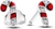 Pandora Sparkling Red Candy Cane Stud Earrings 292996C01 Pandora Sparkling Red Candy Cane Stud Earrings 292996C01