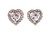 PANDORA Elevated Heart Stud Earrings - 298427C01 PANDORA Elevated Heart Stud Earrings - 298427C01