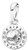 PANDORA Radiant PANDORA Logo Pendant - 396217CZ