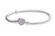 PANDORA Moments Silver Bracelet with Pave Heart Clasp - 590727CZ-19 PANDORA Moments Silver Bracelet with Pave Heart Clasp - 590727CZ-19