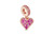 Pandora Pave Freehand Heart Dangle Charm 789565C01