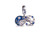 PANDORA Star Wars Princess Leia Blue Enamel Crystal & CZ Charm 799251C01 PANDORA Star Wars Princess Leia Blue Enamel Crystal & CZ Charm 799251C01