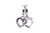 Pandora Linked Sister Hearts Split Dangle Charm 799538C01 Pandora Linked Sister Hearts Split Dangle Charm 799538C01