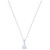Swarovski Solitaire Pendant - White - Rhodium Plated - 5472635