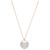 Swarovski Ginger Pendant - White - Rose Gold Plating 5479915 Swarovski Ginger Pendant - White - Rose Gold Plating 5479915