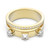 Swarovski Thrilling Ring White - Gold-Tone Plated 5572919 Swarovski Thrilling Ring White - Gold-Tone Plated 5572919