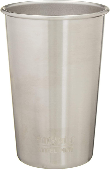 Klean Kanteen Single Wall Stainless Steel Cups, Pint Glasses in 10oz/16oz/20oz - Brushed Stainless 1000426