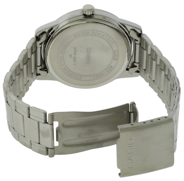 Casio Stainless Steel Mens Watch MTPV001D-1B
