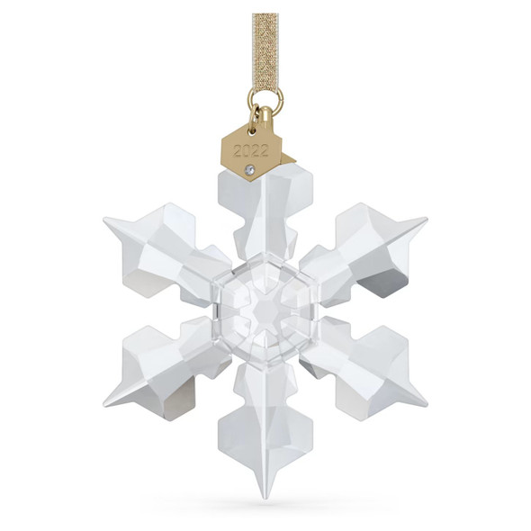 Swarovski Annual Edition 2022 Ornament - White Swarovski Crystals with Champagne Gold Tone Finish 5615387