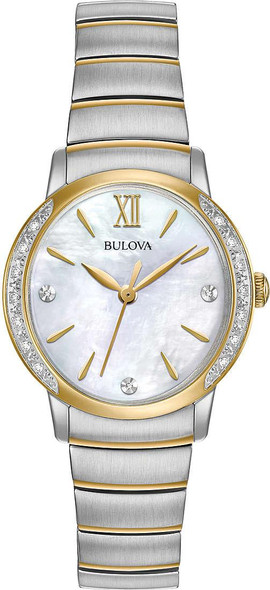 Bulova Two-Tone Diamond Ladies Watch 98R231