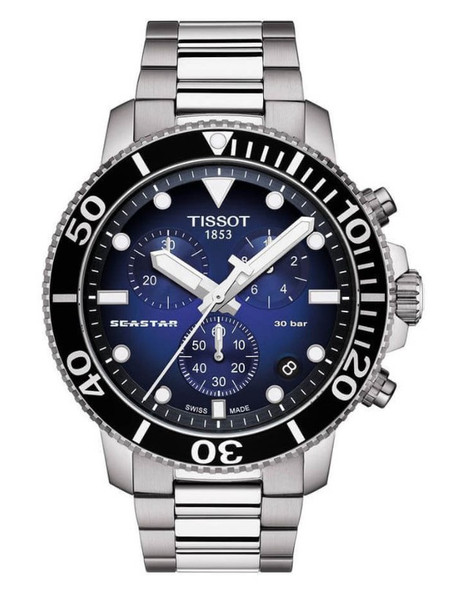 Tissot Seastar 1000 Chronograph Stainless Steel Mens Watch T1204171104101