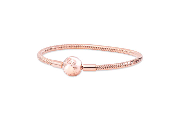 PANDORA Smooth PANDORA Rose Clasp Bracelet - 580728-17