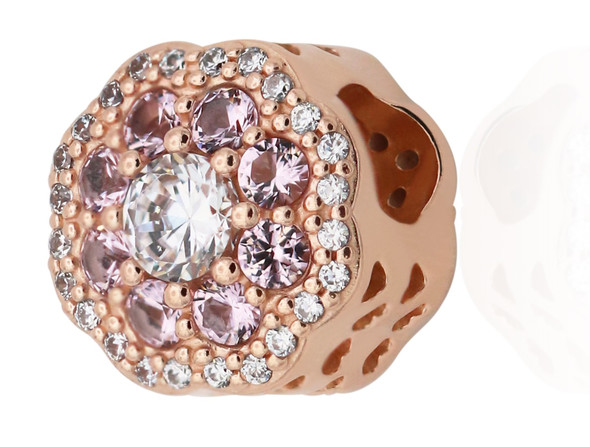 PANDORA Pink Sparkle Flower Charm 787851NPM