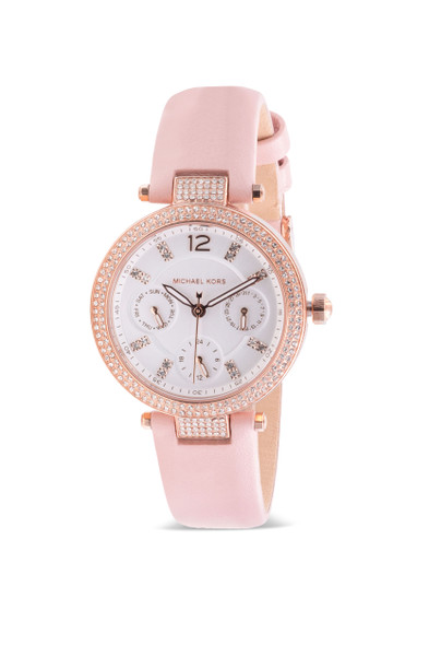 Michael Kors Parker Multifunction Blush Leather Ladies Watch MK2914