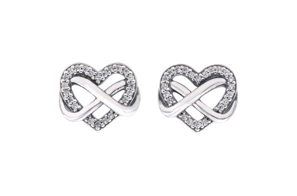 PANDORA Elevated Heart Stud Earrings - 298427C01 - Jacob