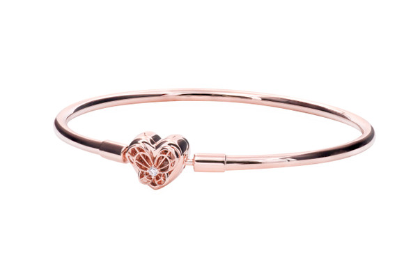 Pandora Moments Winged Heart Bangle 599379C00-21 - Jacob