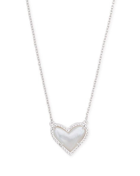 Kendra Scott Ari Heart Gold Pendant Necklace In Iridescent Drusy 4217704864