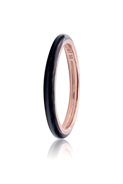 Pandora ME Black Enamel Ring 189655C01-52
