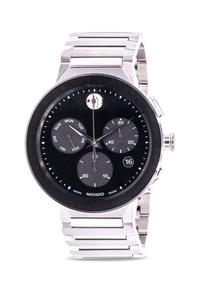 Movado Sapphire Chronograph Stainless Steel Mens Watch 0607239