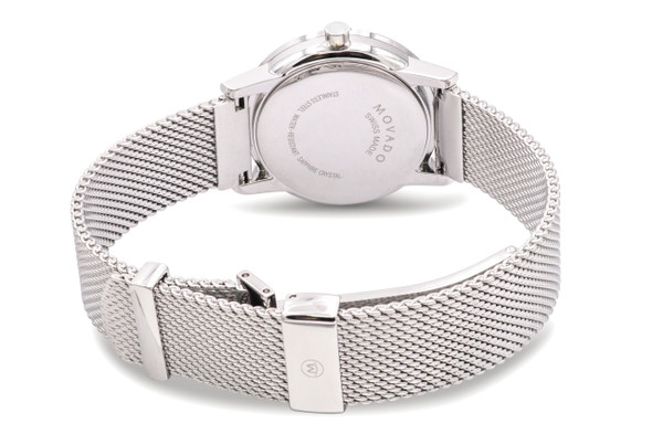 Movado Museum Classic Stainless Steel Mesh Ladies Watch 0607350