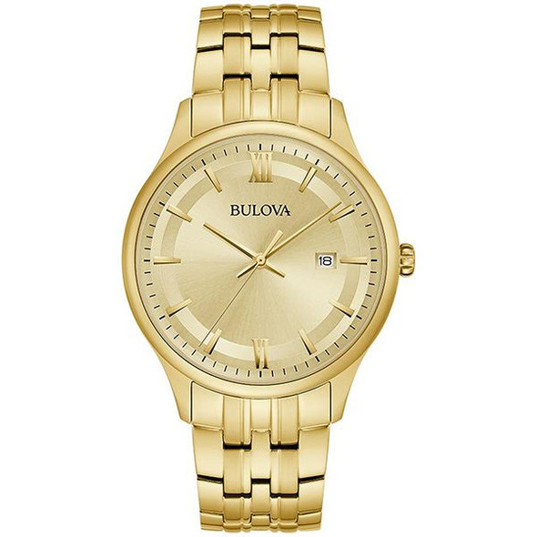 Bulova Corporate Exclusive Gold-Tone Mens Watch 97B202