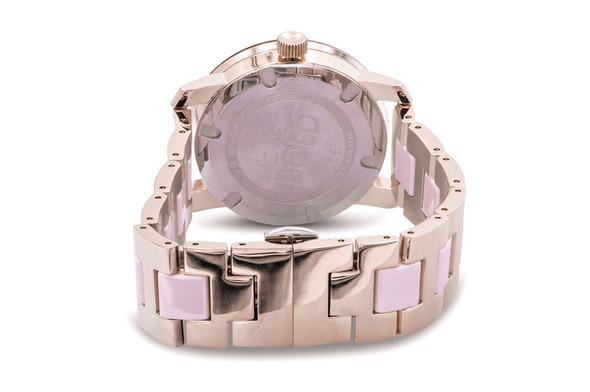 Movado Bold Rose Gold-Tone Mesh Ladies 