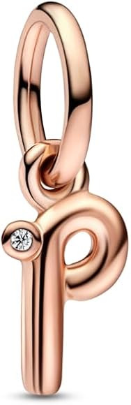 Pandora Letter P Script Alphabet Dangle Charm 782461C01