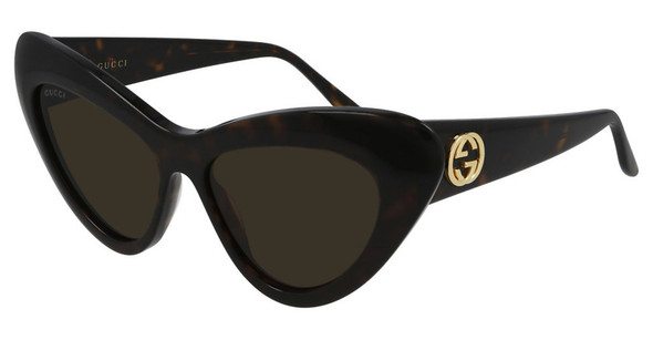 Gucci Brown Cat Eye Ladies Sunglasses GG0895S-002