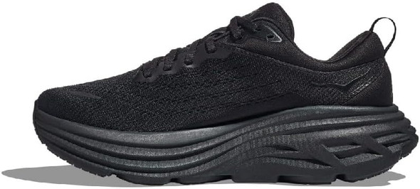 HOKA ONE Bondi 8 Womens Running Shoes - Black - Jacob Time Inc