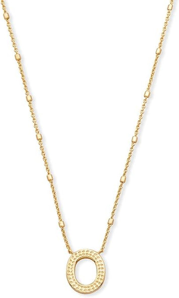 Kendra Scott Letter O Pendant Necklace Gold Metal 9608800293