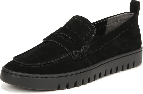 Vionic Womens Uptown Loafer - Black Suede