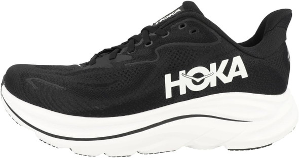 Hoka One Womens Clifton 10 Road Running Shoes - Black/White
