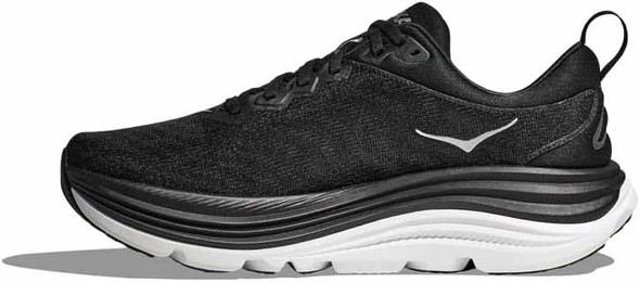 Hoka Mens Gaviota 5 Running Shoes - Black/White